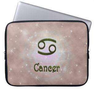 Kies kleur Kanker Zodiac Astrologisch teken Laptop Sleeve