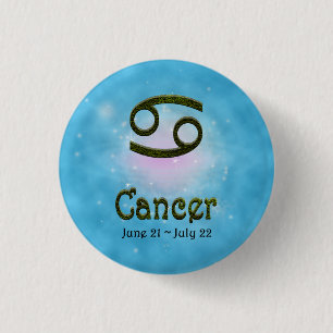 Kies kleur Kanker Zodiac Astrologisch teken Ronde Button 3,2 Cm