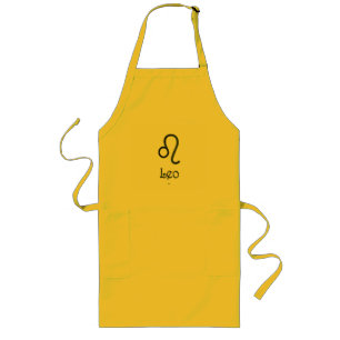 Kies kleur Leo Zodiac Astrologisch teken Lang Schort