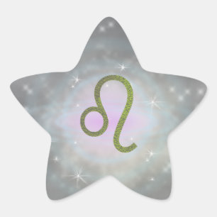 Kies kleur Leo Zodiac Astrologisch teken Ster Sticker