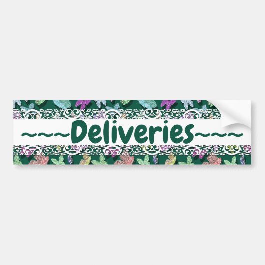 Kies kleur:  leveringsinstructies Butterfly Bumpersticker (Voorkant)