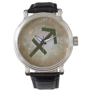 Kies kleur Sagittarius Zodiac Astrologisch teken Horloge