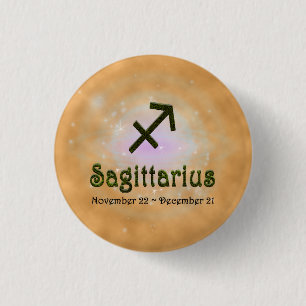 Kies kleur Sagittarius Zodiac Astrologisch teken Ronde Button 3,2 Cm