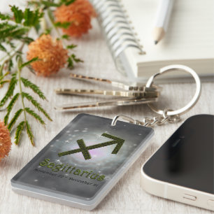 Kies kleur Sagittarius Zodiac Astrologisch teken Sleutelhanger