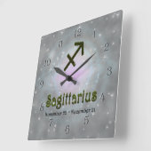 Kies kleur Sagittarius Zodiac Astrologisch teken Vierkante Klok (Hoek)