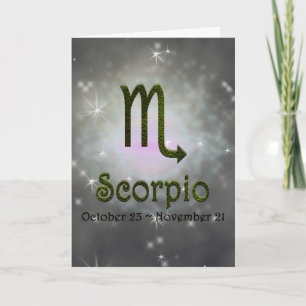Kies kleur Schorpioen Zodiac Astrologisch teken Kaart