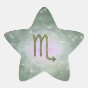 Kies kleur Schorpioen Zodiac Astrologisch teken Ster Sticker