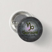 Kies kleur Steenbok Zodiac Astrologisch teken Ronde Button 3,2 Cm (Voorkant /achterkant)