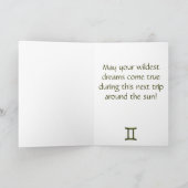 Kies Kleur Tweeling Sterrenbeeld Astrologisch Teke Kaart (Binnen)