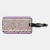 Kies Kleur Vlinders Surrealistisch & Fluttering Bagagelabel (Achterkant horizontaal)