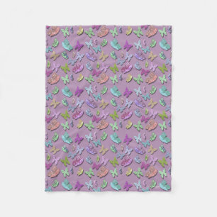 Kies Kleur Vlinders Surrealistisch & Fluttering Fleece Deken