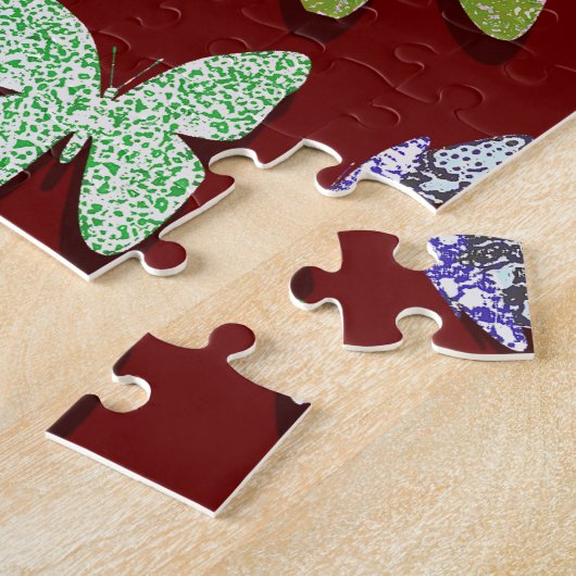 Kies Kleur Vlinders Surrealistisch & Fluttering Legpuzzel (Zijkant)