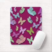 Kies Kleur Vlinders Surrealistisch & Fluttering Muismat (Met muis)