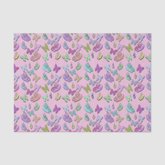 Kies Kleur Vlinders Surrealistisch & Fluttering Tissuepapier (Voorkant)