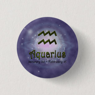 Kies kleur Waterman Zodiac Astrologisch teken Ronde Button 3,2 Cm