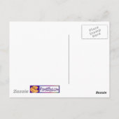 Kies Kleur Zwart Wit Kat Duo Yin Yang Style Briefkaart (Achterkant)