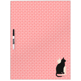 Kies Kleur Zwart Wit Kat Duo Yin Yang Style Whiteboard