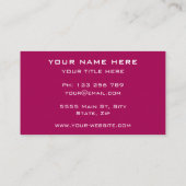 Kies kleuren in de sjabloon van uw visitekaartje (Achterkant)