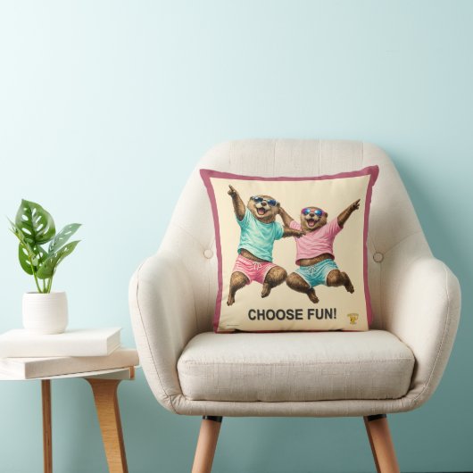 Kies Leuk Otter Duo Kussen (Stoel)