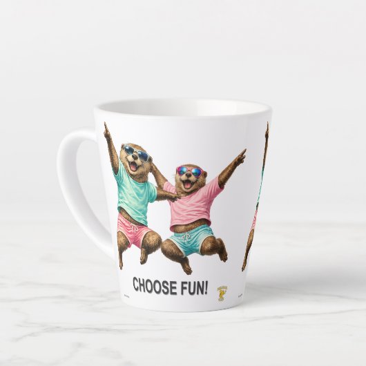 Kies Leuk Otter Duo Latte Mok (Linkerhoek)