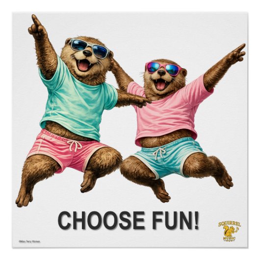 Kies Leuk Otter Duo Perfect Poster (Voorkant)