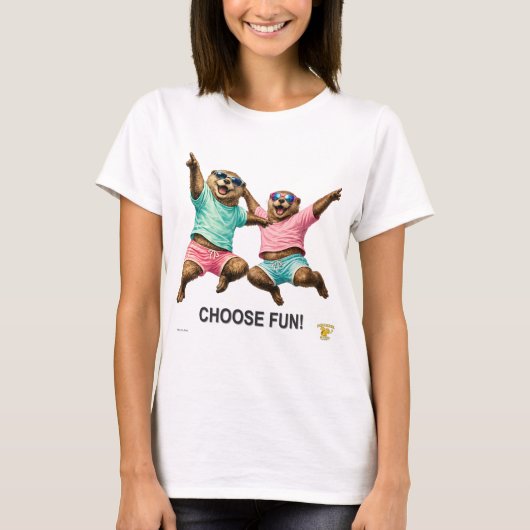 Kies Leuk Otter Duo T-shirt (Voorkant)