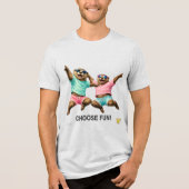 Kies Leuk Otter Duo Tri-Blend Shirt (Voorkant)