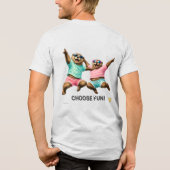 Kies Leuk Otter Duo Tri-Blend Shirt (Achterkant)