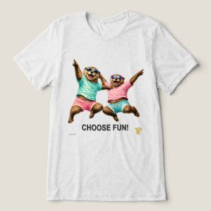 Kies Leuk Otter Duo Tri-Blend Shirt