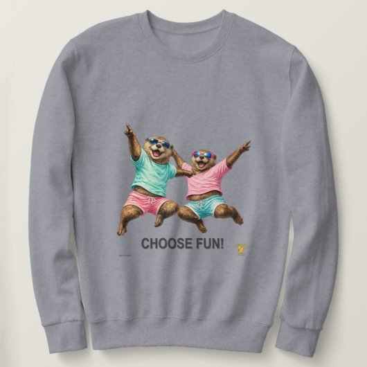Kies Leuk Otter Duo Trui (Design voorkant)