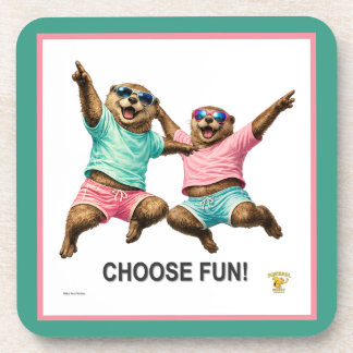 Kies Leuke Otter Duo Bier Onderzetter