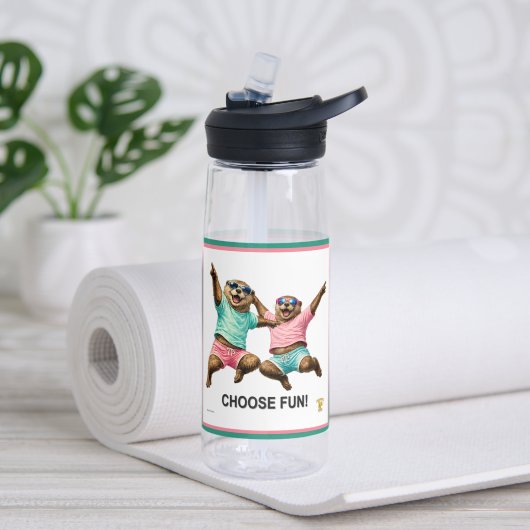 Kies Leuke Otter Duo Waterfles (Yoga (Gedraaid) )