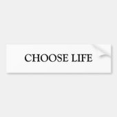 KIES LEVEN BUMPERSTICKER (Voorkant)