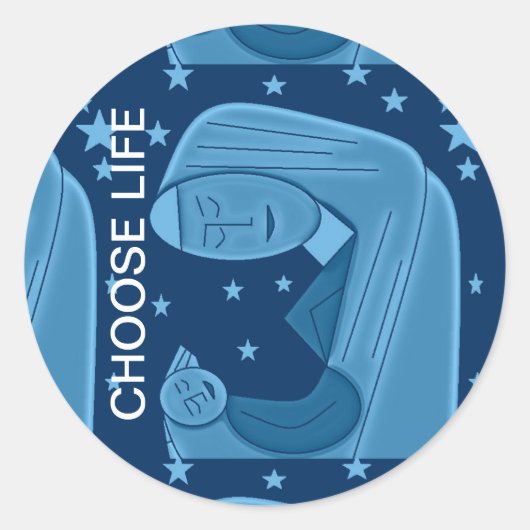 KIES LEVEN RONDE STICKER (Voorkant)