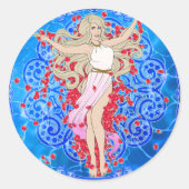 KIES LIEFDE - SINGLE RONDE STICKER (Voorkant)