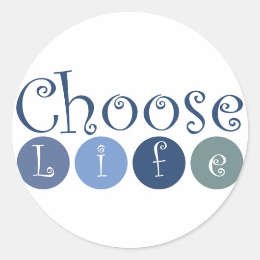 Kies Life Circles Ronde Sticker (Voorkant)