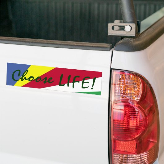 Kies LIFE! Kleurrijk Bumpersticker (Op Truck)