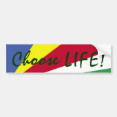 Kies LIFE! Kleurrijk Bumpersticker (Voorkant)
