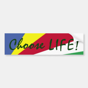 Kies LIFE! Kleurrijk Bumpersticker