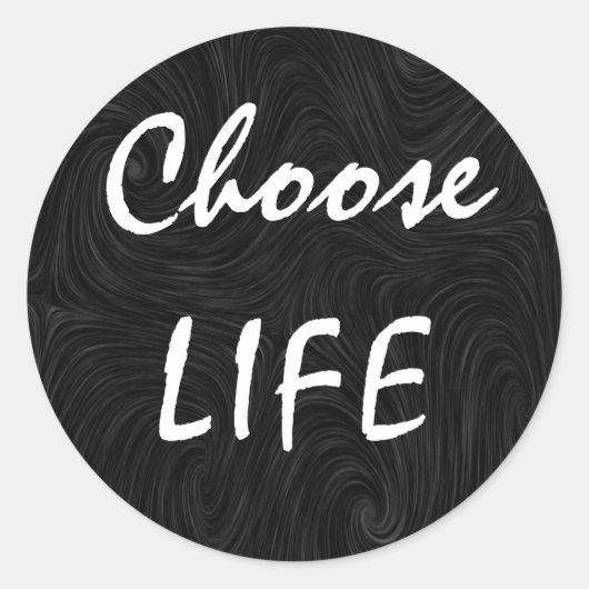 Kies LIFE Ronde Sticker (Voorkant)