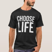 Kies Life Zwart Mannen Vrouwen Jongens Meisjes Kin T-shirt (Voorkant)