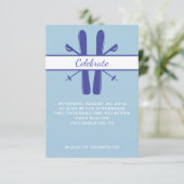 KIES LIFT TICKET Bar Bat Mitzvah Party Card Kaart (Staand voorkant)