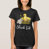 Kies Lit Writer met papier en doezelaar T-shirt (Voorkant)