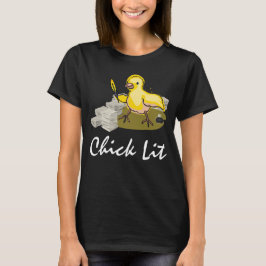 Kies Lit Writer met papier en doezelaar T-shirt