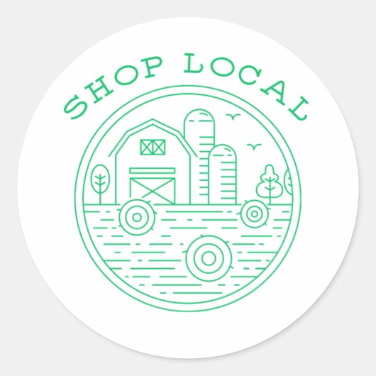 Kies Lokale Winkel Sticker (Voorkant)