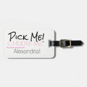 Kies me! Bagage label (Voorkant horizontaal)