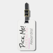 Kies me! Bagage label (Voorkant verticaal)