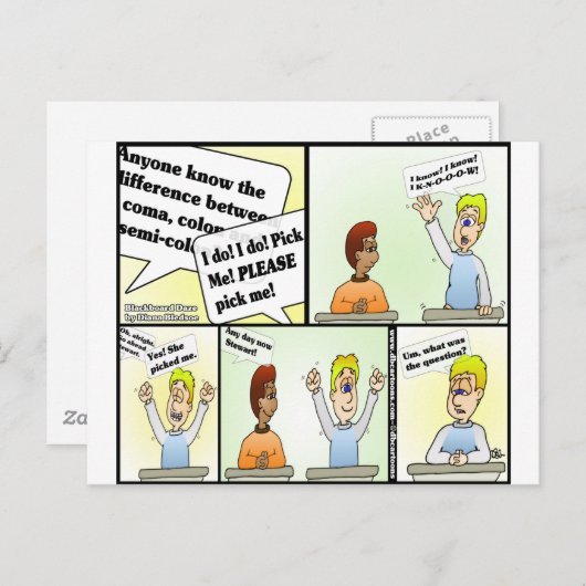 Kies me! briefkaart (Voorkant / Achterkant)