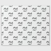 Kies me!  Cadeauverpakking voor cadeauuitwisseling Cadeaupapier (Vlak)