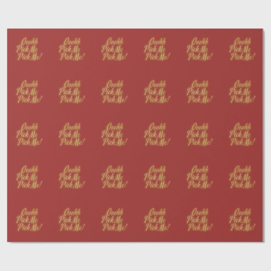 Kies me maar! cadeaupapier (Vlak)